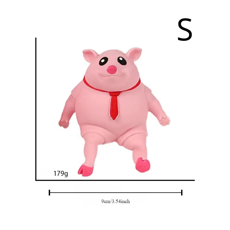 Pet Squeezing Pink Pig Stress Relief Toy Cute Squeezing Animal Little Pig Doll Stress Relief Toy Toy Artículos Para Mascotas