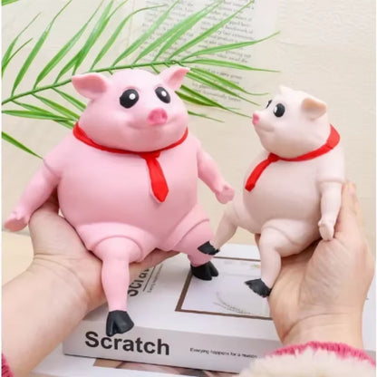 Pet Squeezing Pink Pig Stress Relief Toy Cute Squeezing Animal Little Pig Doll Stress Relief Toy Toy Artículos Para Mascotas